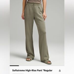 Lululemon Softstreme High- Rise Pants Regular - Gray blue